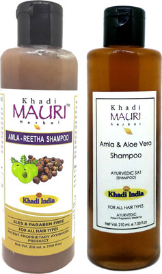 Khadi Mauri Amla_AloeVera & Amla_Reetha Shampoo(420 ml)