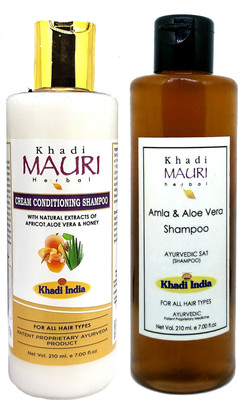 Khadi Mauri Amla Aloe Vera And Conditioning Cream Shampoo(420 ml)