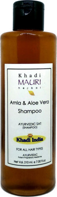 Khadi Mauri Amla & Aloe Vera Shampoo - Pack of 1(210 ml)
