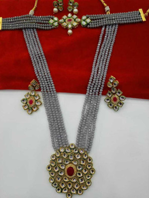 CATALYST Alloy Gold-plated Grey Jewellery Set(Pack of 1)