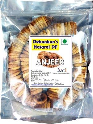 Debankan's Natural DF 250 Gram Dried Figs Anjeer Figs Figs(250 g)