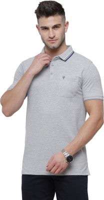 Classic Polo Solid Men Polo Neck Grey T-Shirt
