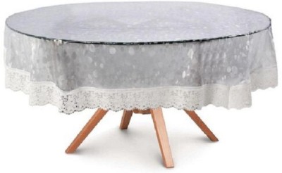 VGS FASHION Printed 8 Seater Table Cover(TRANSPARENT, 3D Translucent, PVC)