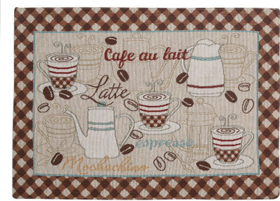 PRAKARTIK Rectangular Pack of 4 Table Placemat(Multicolor, Cotton)