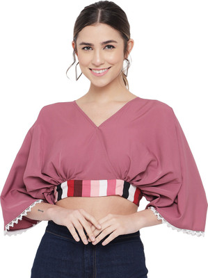 ALL WAYS YOU Casual Solid Women Pink Top