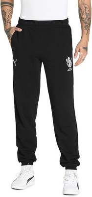 PUMA Printed Men Black Track Pants