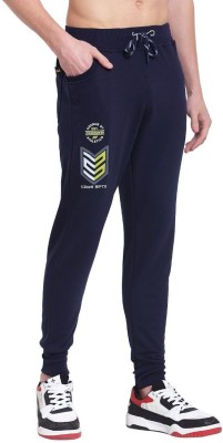 UZARUS Printed Men Dark Blue Track Pants