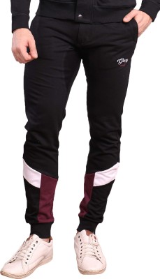 DREAM OF GLORY INC. Colorblock Men Black Track Pants