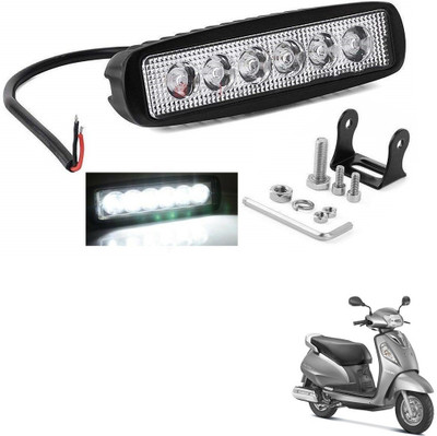 KOZDIKO 6 LED Rectangular Fog Light Bar Spot Beam Light White For Access 125 Fog Lamp Motorbike LED for Suzuki (12 V, 55 W)(Access 125, Pack of 1)