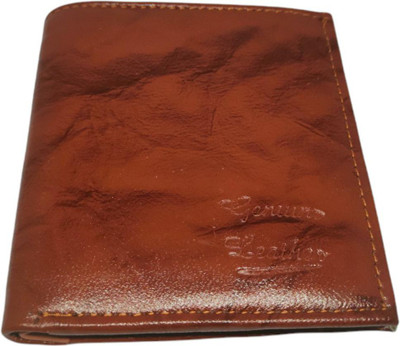 ISAAK Men Tan Artificial Leather Wallet(2 Card Slots)