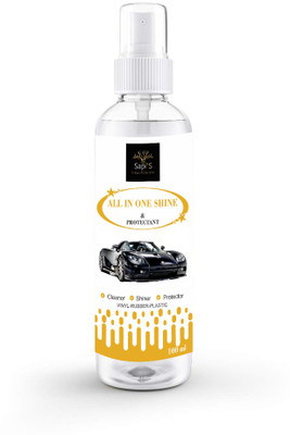 ShineX Liquid Car Polish for Bumper, Leather, Dashboard, Tyres, Chrome Accent(100 ml)