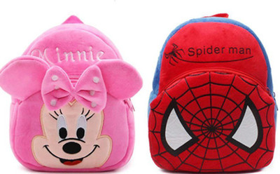KIDSAC Minnie with Spider Man 11 L Backpack(Multicolor)
