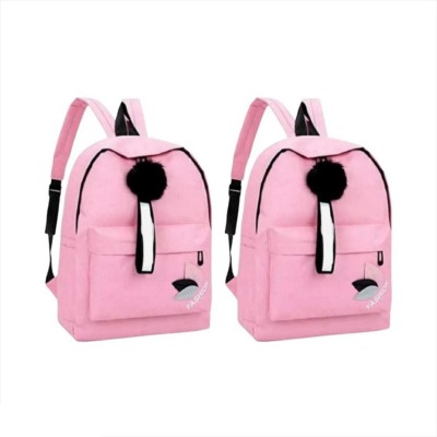 NVNEE college backpack for girls 25 L Laptop Backpack(Pink, Pink)