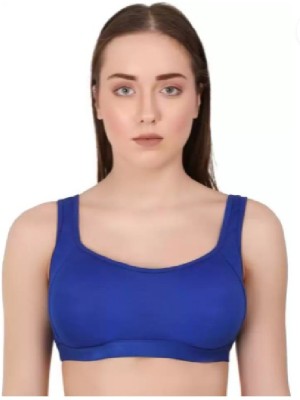 JVBRANGI Women Sports Lightly Padded Bra(Blue)