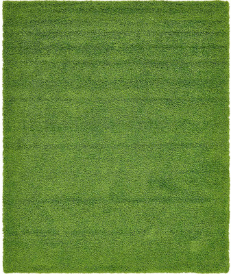 Acarpet Green Polyester Carpet(5 ft,  X 5 ft, Square)