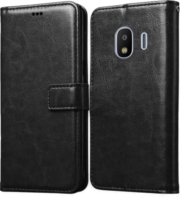 Casotec Flip Cover for Samsung Galaxy J2 2018(Black, Pack of: 1)