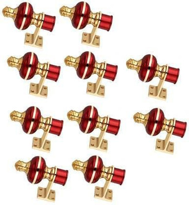 HindDeco Red Rod Rail Bracket Metal(Pack of 10)