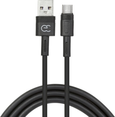 e-calorie USB Type C Cable 1 m EC-105 6A Type C Quick Charge USB Cable (Black)(Compatible with Mobile, Black, One Cable)