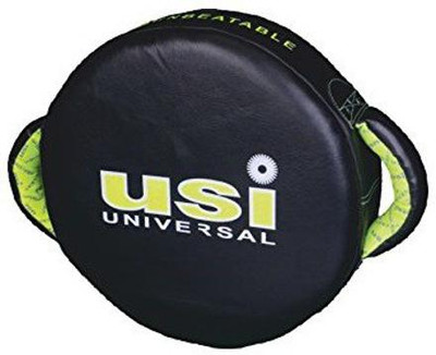 usi MMA Boxing Training Hit Shield , Target Kick Thai Leather Strike Pad Single Pc Striking Pad(Black)