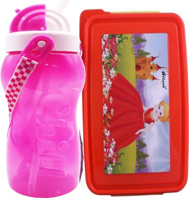 HARSH PET DERBY-553-BUBBLY -CINDERELLA-Red 1 Containers Lunch Box(550 ml)