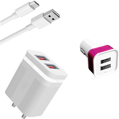 DAKRON Wall Charger Accessory Combo for OnePlus 9 Pro(White)