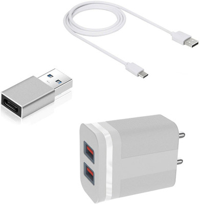 DAKRON Wall Charger Accessory Combo for iQOO 7(White)