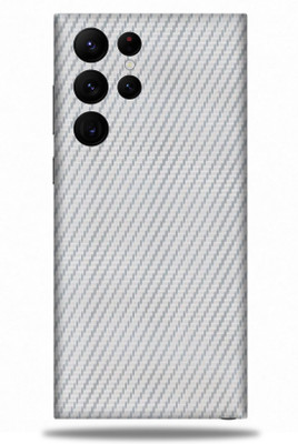 WeCre8 Skin's Samsung Galaxy S22 Ultra, Carbon Fiber Silver Mobile Skin(Silver)