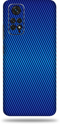OggyBaba Xiaomi Note 11S Mobile Skin(Blue Carbon Fiber Skin With Ultra Matte Finish)