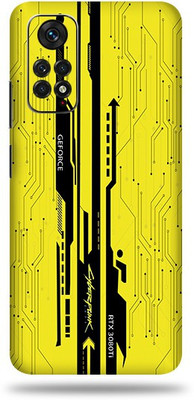 OggyBaba Xiaomi Note 11S Mobile Skin(Yellow Cyberpiunk Skin With Ultra Matte Finish)