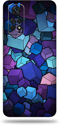 OggyBaba Xiaomi Note 11S Mobile Skin(Cubes Vector Multicolor Skin With Ultra Matte Finish)