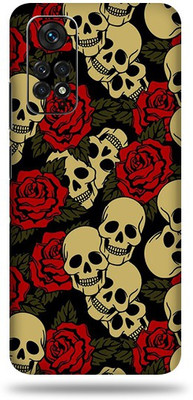 OggyBaba Xiaomi Note 11S Mobile Skin(Skull & Roses Multicolor Skin With Ultra Matte Finish)