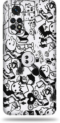 OggyBaba Xiaomi Note 11S Mobile Skin(Doodle Multicolor Skin With Ultra Matte Finish)