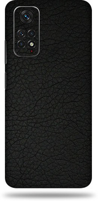 OggyBaba Xiaomi Note 11S Mobile Skin(Black Leather Skin With Ultra Matte Finish)