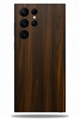 OggyBaba Samsung Galaxy S22 Ultra Mobile Skin(Mahogany Wood Multicolor Skin With Ultra Matte Finish)