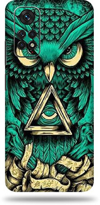 OggyBaba Xiaomi Note 11S Mobile Skin(Angry owl Multicolor Skin With Ultra Matte Finish)