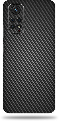 OggyBaba Xiaomi Note 11S Mobile Skin(Black Carbon Fiber Skin With Ultra Matte Finish)