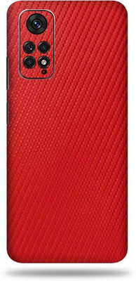 OggyBaba Xiaomi Note 11S Mobile Skin(Red Carbon Fiber Skin With Ultra Matte Finish)