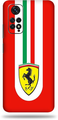 OggyBaba Xiaomi Note 11S Mobile Skin(Ferrari Sign Multicolor Skin With Ultra Matte Finish)