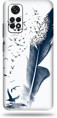 OggyBaba Xiaomi Note 11S Mobile Skin(Feather Art Multicolor Skin With Ultra Matte Finish)