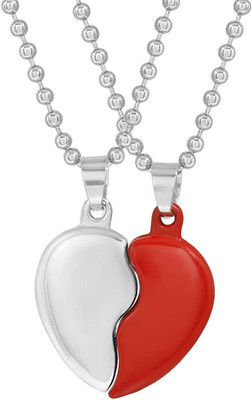 ruby collection Silver Plated Stainless Steel Chain Set