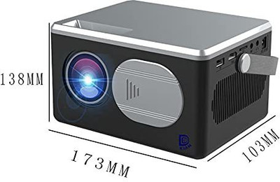 VOLTAC NEW LAUNCH MINI FULL HD WIFI LED 1080P SUPPORT YOUTUBE, MIRACAST,HDMI,AV IN,USB (4000 lm) Portable Projector(NORMAL GREY)