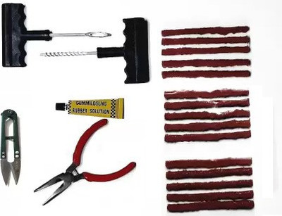 AIRSKY 15 STRIP Car Tire Repair Tool Kit Studding Tool Set Auto Bike Tubeless Tubeless Tyre Puncture Repair Kit