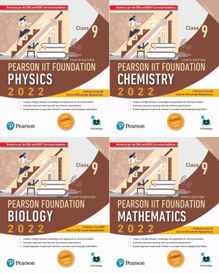 Pearson IIT Foundation Physics,Chemistry,Biology,Mathematics Class 9(Paperback, Trishna)