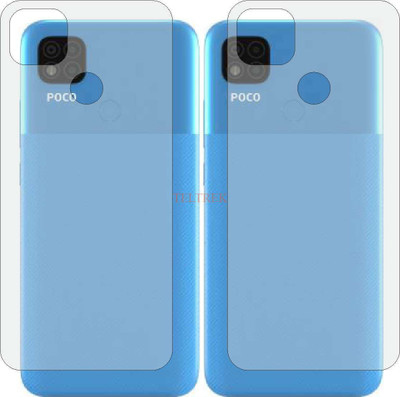 TELTREK Back Screen Guard for POCO C31(Pack of 2)
