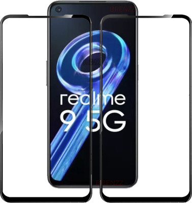 BRENZZ Edge To Edge Tempered Glass for REALME 9 5G(Pack of 2)