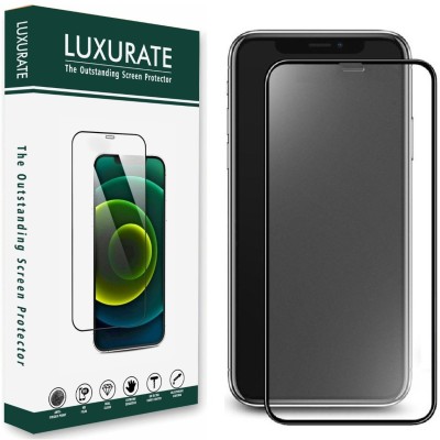 LUXURATE Edge To Edge Tempered Glass for Apple iPhone XS(Pack of 1)