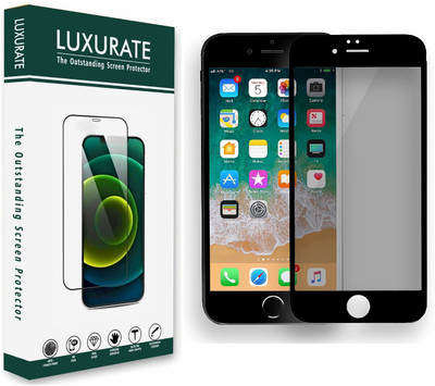 LUXURATE Edge To Edge Tempered Glass for Apple iPhone 8 Plus(Pack of 1)