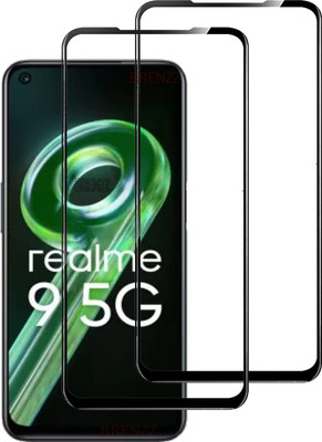 BRENZZ Edge To Edge Tempered Glass for REALME 9 5G(Pack of 2)