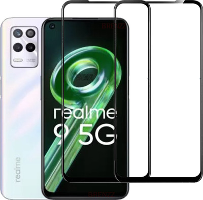 BRENZZ Edge To Edge Tempered Glass for REALME 9 5G(Pack of 2)