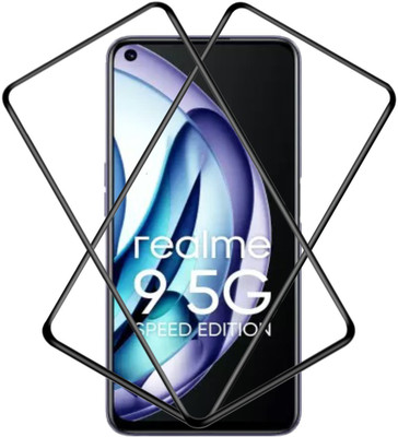 MaxR Edge To Edge Tempered Glass for Realme 9 5G SE,(Pack of 2)